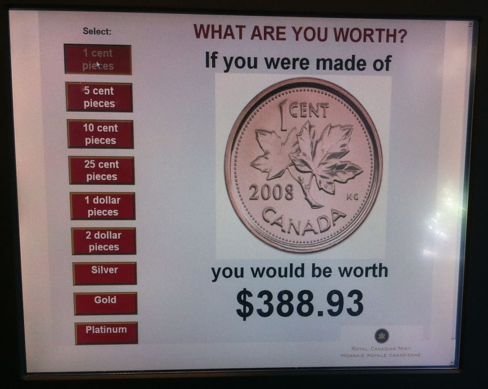 Royal Canadian Mint in Winnipeg What I Weigh in Pennies