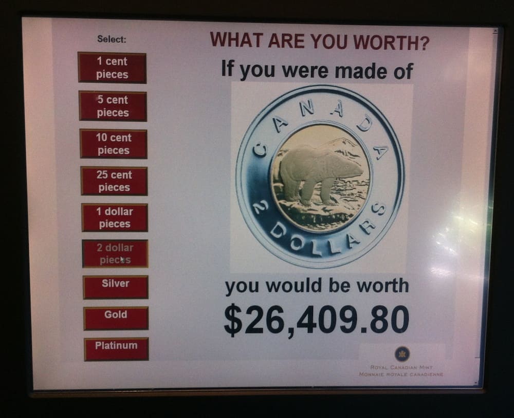 Royal Canadian Mint in Winnipeg What I Weigh in Toonies